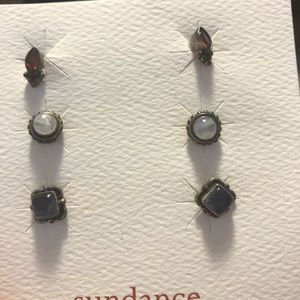 Sundance precious stone earring trio